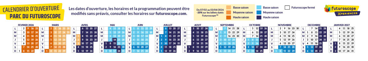 Billets Futuroscope – Valables Jusqu’à Décembre 2026 – Entrées Parc – Neufs Sous Emballage