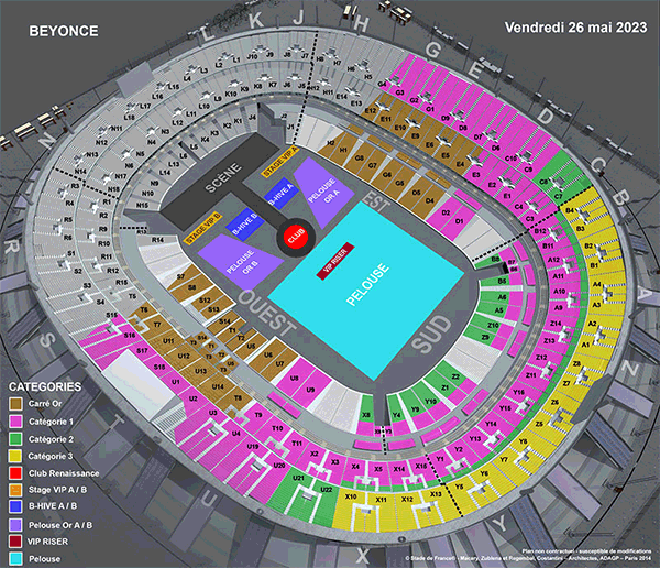 Beyonce - Stade De France le 26 mai 2023