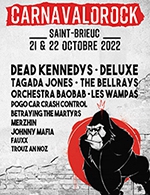 Réservez les meilleures places pour Carnavalorock 2022 - Vendredi - Salle De Robien - Du 20 octobre 2022 au 21 octobre 2022 Réservez les meilleures places pour Carnavalorock 2022 - Vendredi - Salle De Robien - Du 20 octobre 2022 au 21 octobre 2022