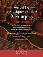 Réservez les meilleures places pour 40ans De Musiques De Films- Orch Pelleas - Seine Musicale - Auditorium P.devedjian - Du 05 avril 2023 au 06 avril 2023