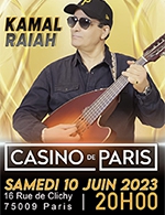 Réservez les meilleures places pour Kamel Raiah - Casino De Paris - Le 10 juin 2023