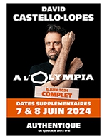Réservez les meilleures places pour David Castello-lopes - L'olympia - Du 6 juin 2024 au 8 juin 2024