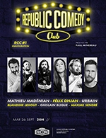 Book the best tickets for Republic Comedy Club 1 - Espace Republic Corner -  September 26, 2023