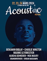 Book the best tickets for Acoustic Le Festival - 14eme Edition - Salle De L'idonniere - From March 22, 2024 to March 24, 2024