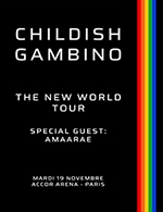 Réservez les meilleures places pour Childish Gambino - En tournée - Du 31 octobre 2024 au 19 novembre 2024